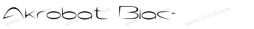 Akrobat Blac字体转换